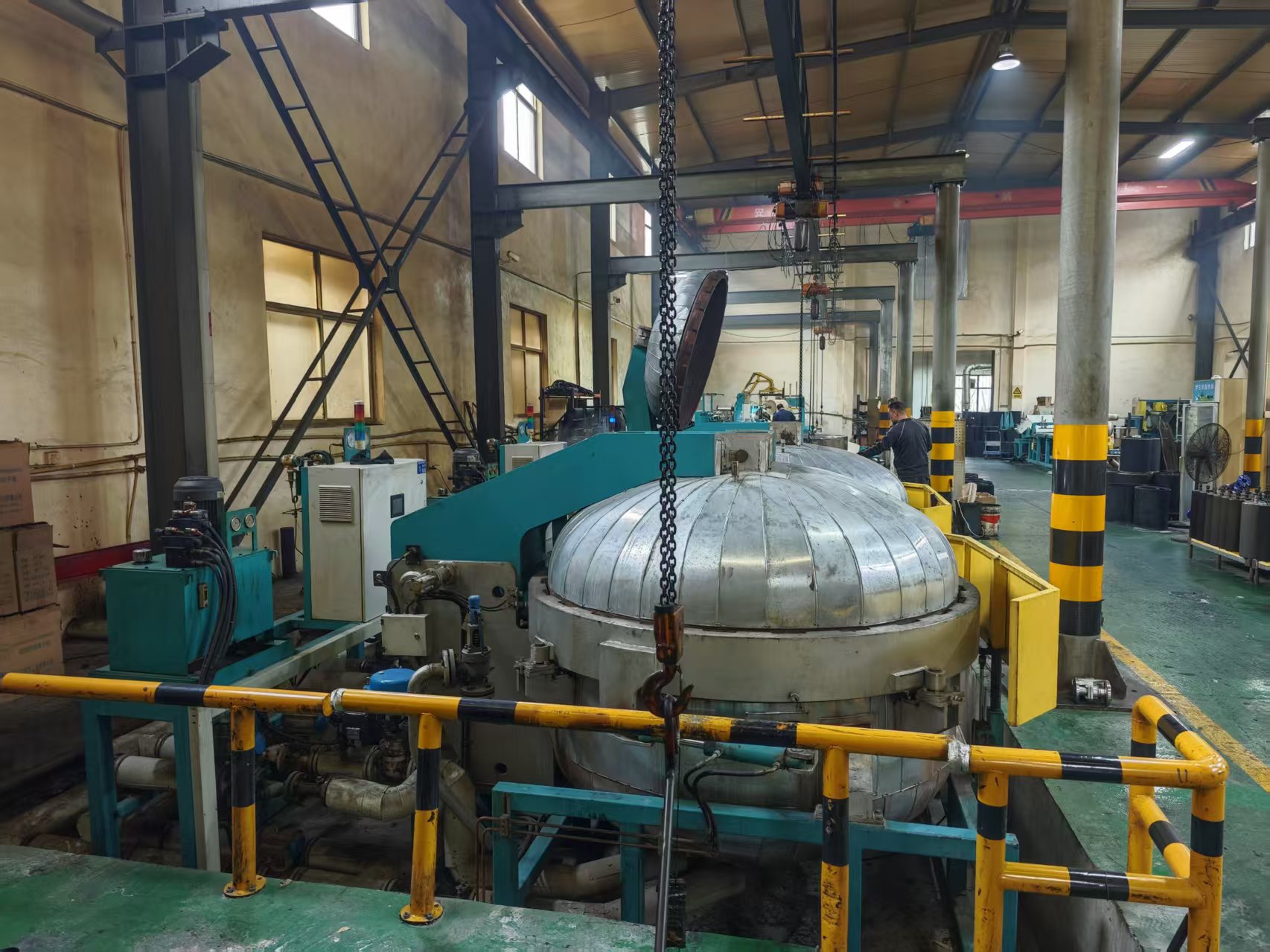 Rubber timing belt production equipment at Kaihe